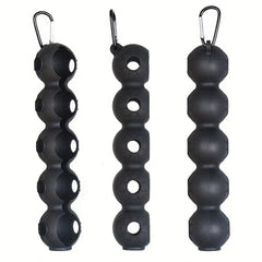 5-Ball Silicone Golf Ball Holder with Secure Buckle
