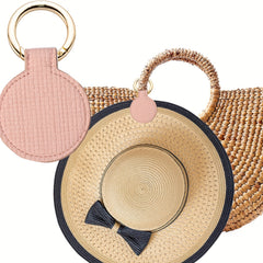 Magnetic Hat Clip Handbag Backpack Holder PU Leather Travel Accessories