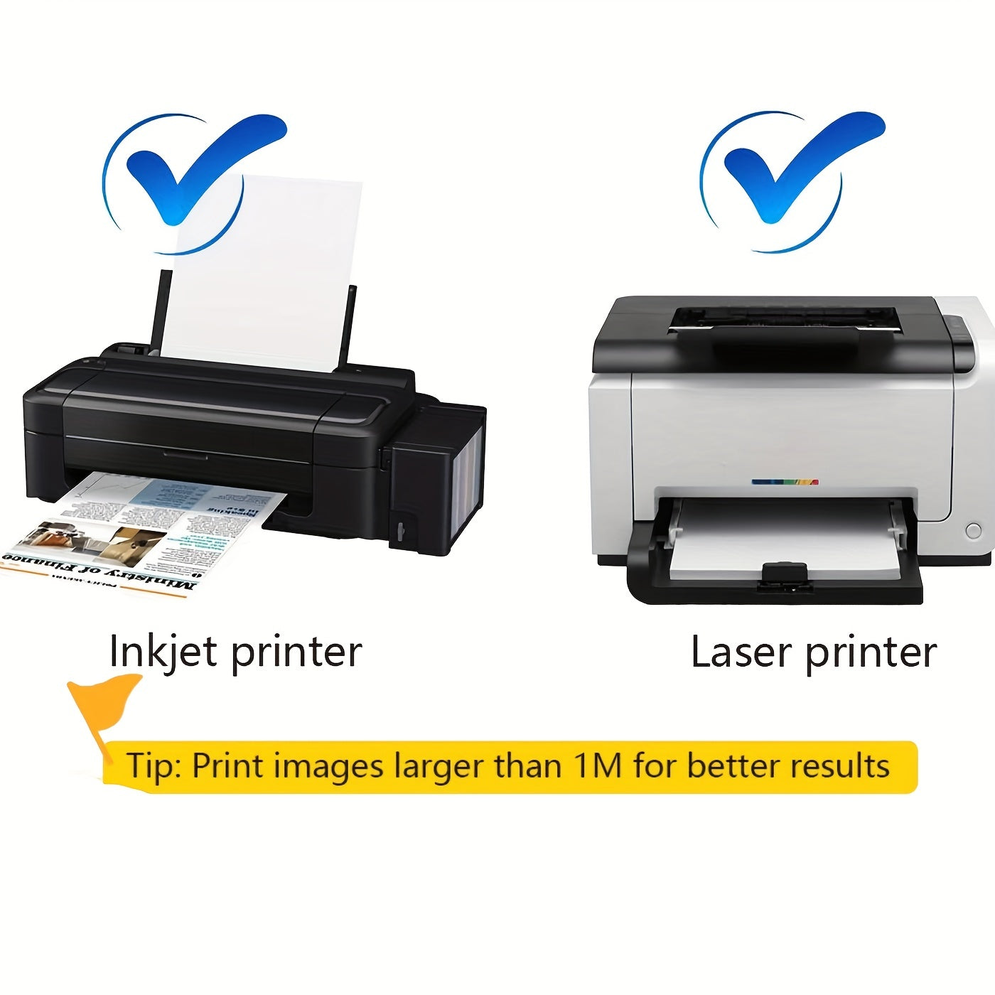 15pcs Clear Inkjet Printer Stickers Paper