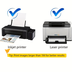 15pcs Clear Inkjet Printer Stickers Paper