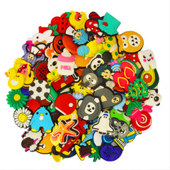 136pcs PVC Cartoon Shoe Charms for Clog Sandals Decoration
