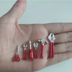 Mini Hammer Wrench Tool Set Creative Ornaments Holiday Decoration