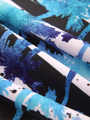 Ink Dot Gradient Palm Tree Silhouette Swim Trunk Men's Swimwear
