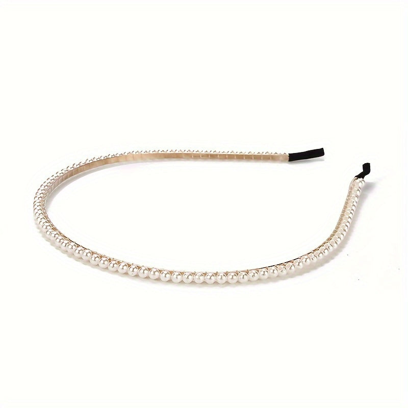 Pearl Hairband Non Slip Head Hoop Decorative Accessories For Women Girls