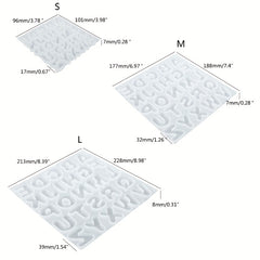 Resin Mold Letter Keychain Pendant Silicone Mould DIY Crafts