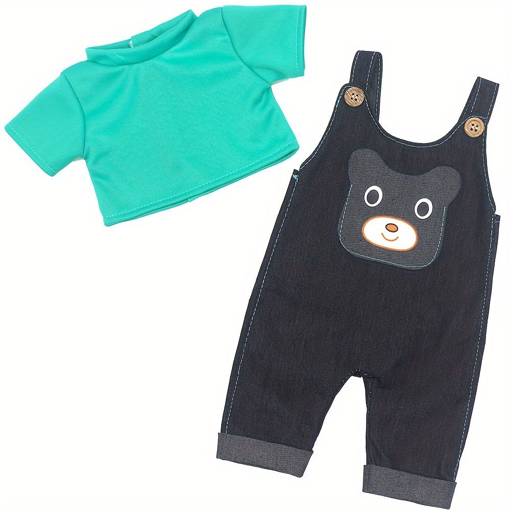 Green Doll Outfit Set for 43 Reborn Vinyl Dolls Hoodie & Pants