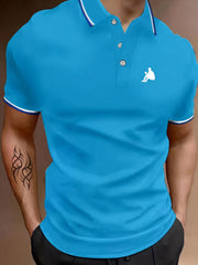 Men's Breathable Golf Short Sleeve Shirts Sports Top