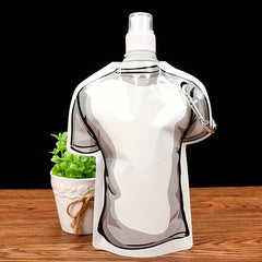 Portable Mountaineering Water Bag T-shirt Shaped Bottle