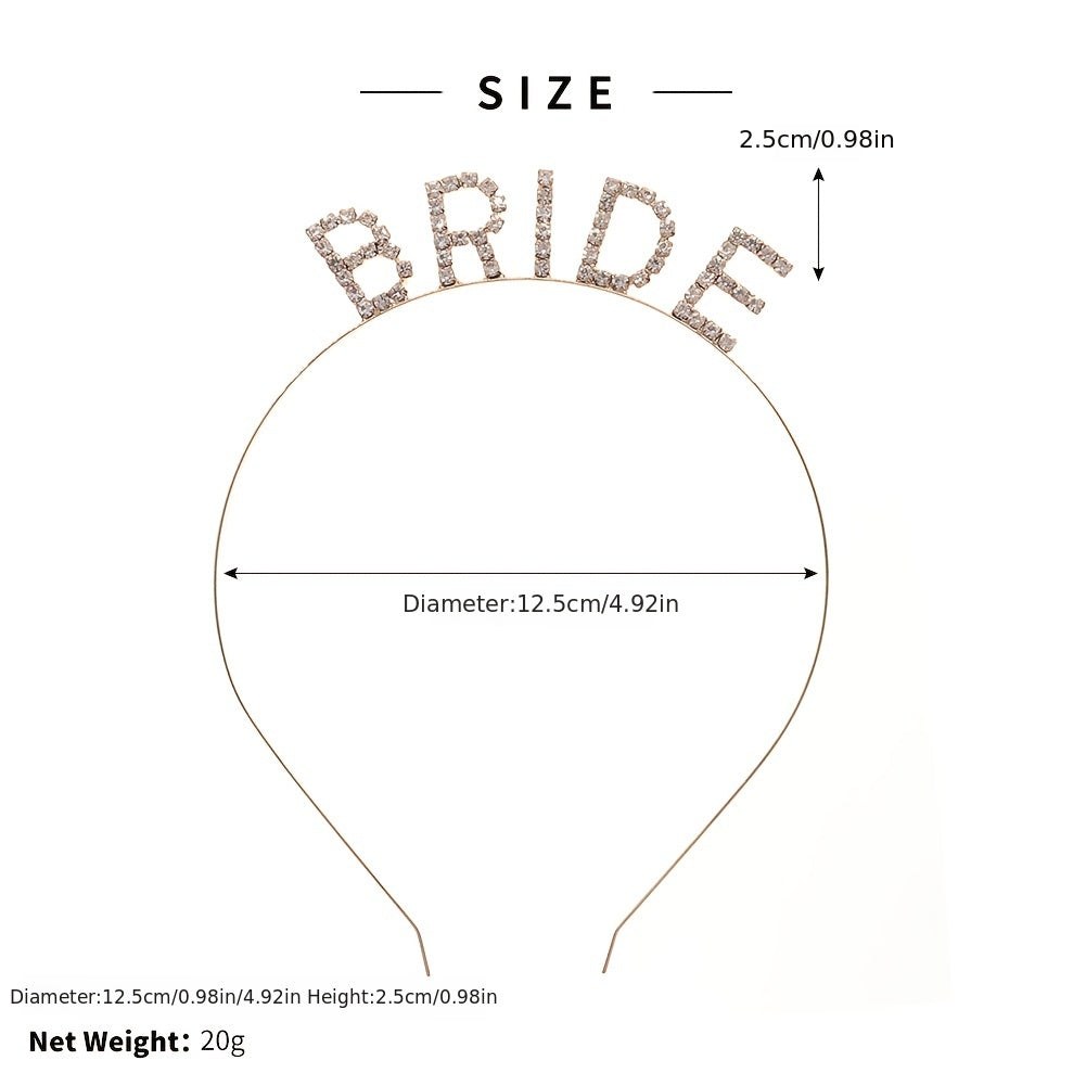 Bride Rhinestone Hairband Headband Princess Tiara Wedding Birthday