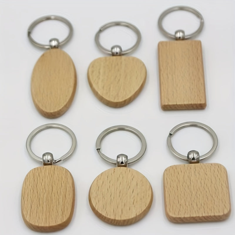 5pcs Wooden KeyChain Gift for Boys Girls Teen Party