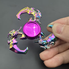 Colorful Zinc Alloy Fidget Spinner - Durable Hand Toy for Boredom