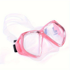 Adult Waterproof Diving Goggles w/ PC Tempered Glass Lenses