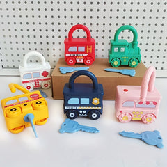 Train Puzzle Toy Set Educational Interactive Unlocking Toy for Kids
