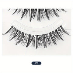 Short Wispy Natural False Eyelashes Reusable Cat Eye Lashes