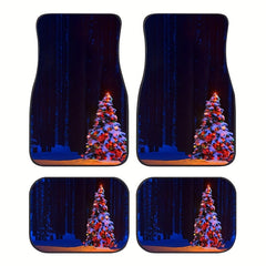 Christmas Trees Pattern Car Seat Covers Set