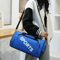 Large Capacity Gym Bag Portable Duffel Oxford Fabric Pink Red Green