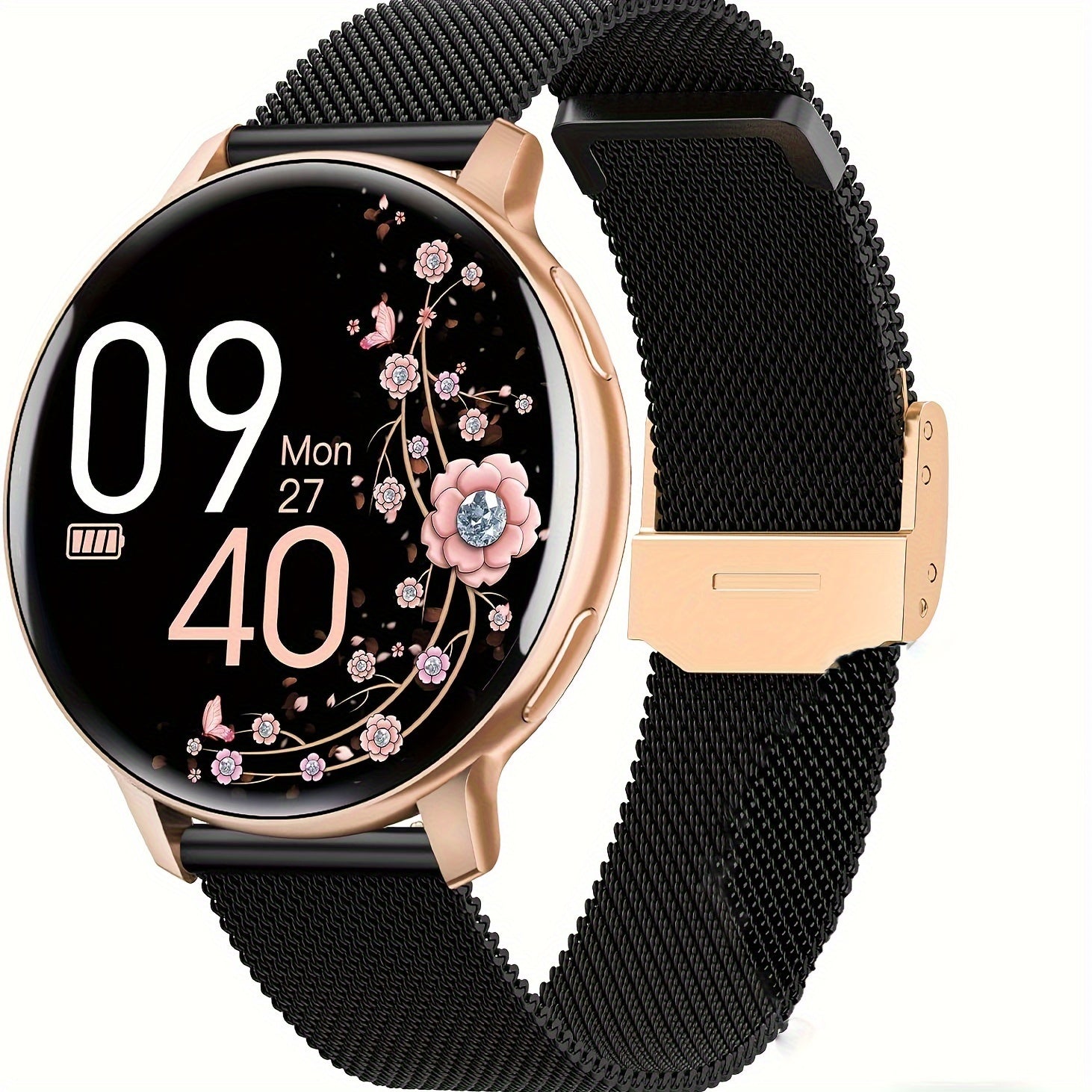 Women's Health Smartwatch IP67 Waterproof 19 Sports Music 5.3 Calling