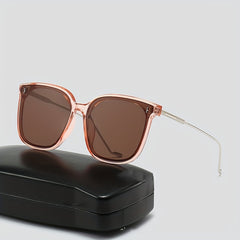 Men's Polarized Sunglasses UV Protection Large Frame Metal Unisex Couple