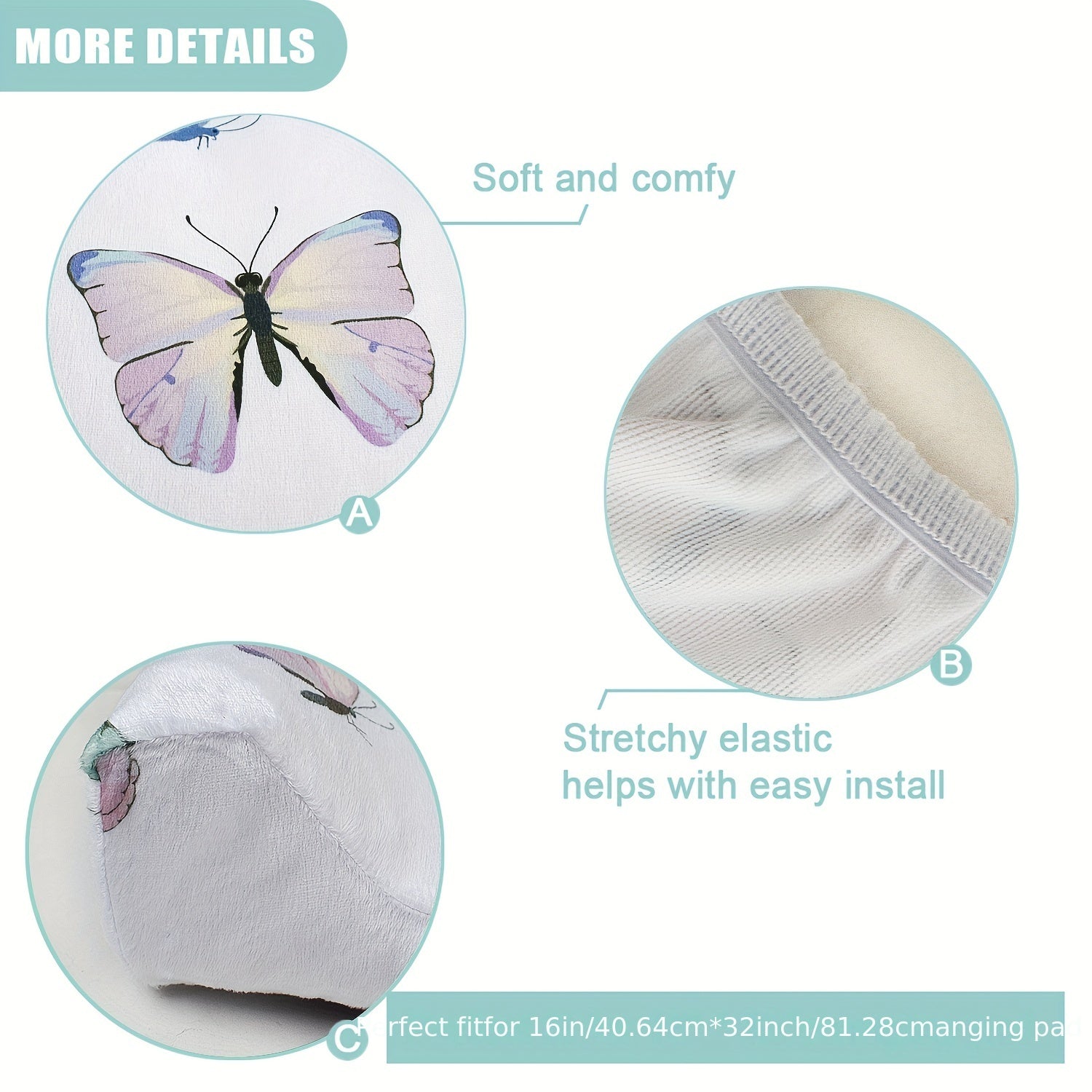 Baby Fitted Sheet Soft Plush Diaper Changing Pad Cover