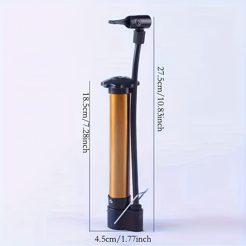Portable Air Pump Set with Needles & Mesh Bag for Balls