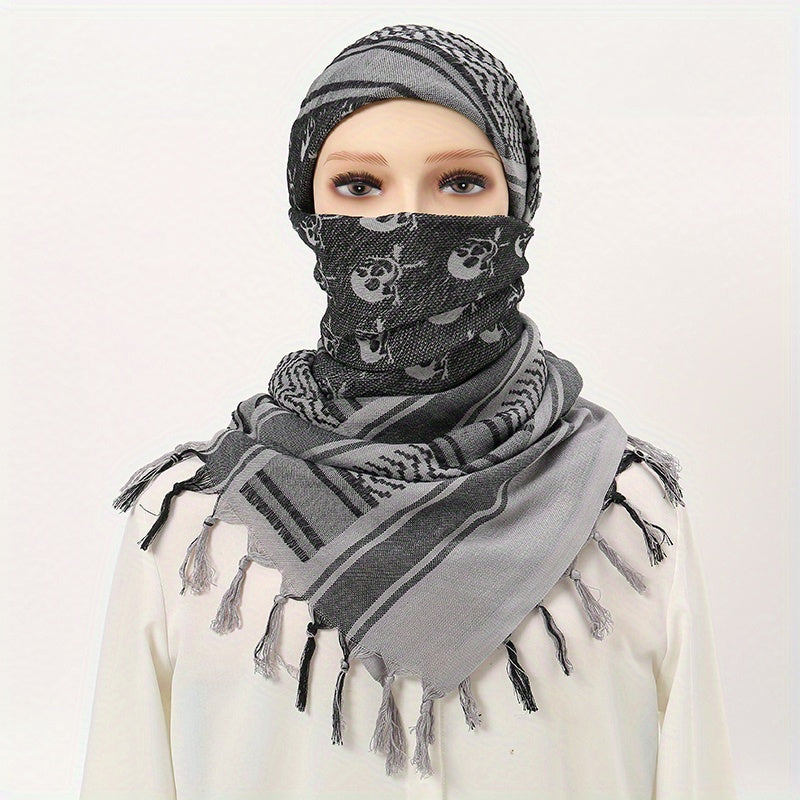 Desert Skull Pattern Tactical Scarf for Women