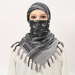 Desert Skull Pattern Tactical Scarf for Women