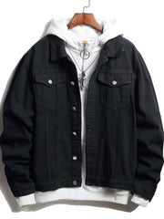 The Dream Is True Print Men's Denim Jacket