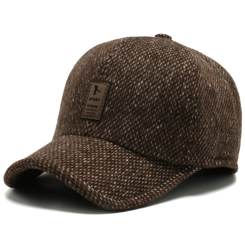 Men's Winter Ear Protection Baseball Cap - Windproof Thick Warm Cap