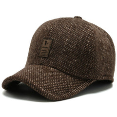 Men's Winter Ear Protection Baseball Cap - Windproof Thick Warm Cap