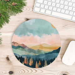 Abstract Landscape Mouse Pad Square Mouse Mat Waterproof Mousepad