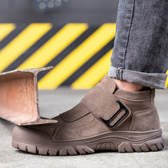 Steel Toe Boots Wear-resistant Puncture-Proof Waterproof Work Boots