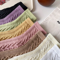 8 Pairs Heart Print Socks Women's Mid Tube Stockings