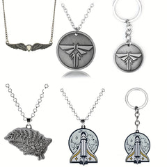 The Last Of Us Airplane Planet Pendant Necklace for Men