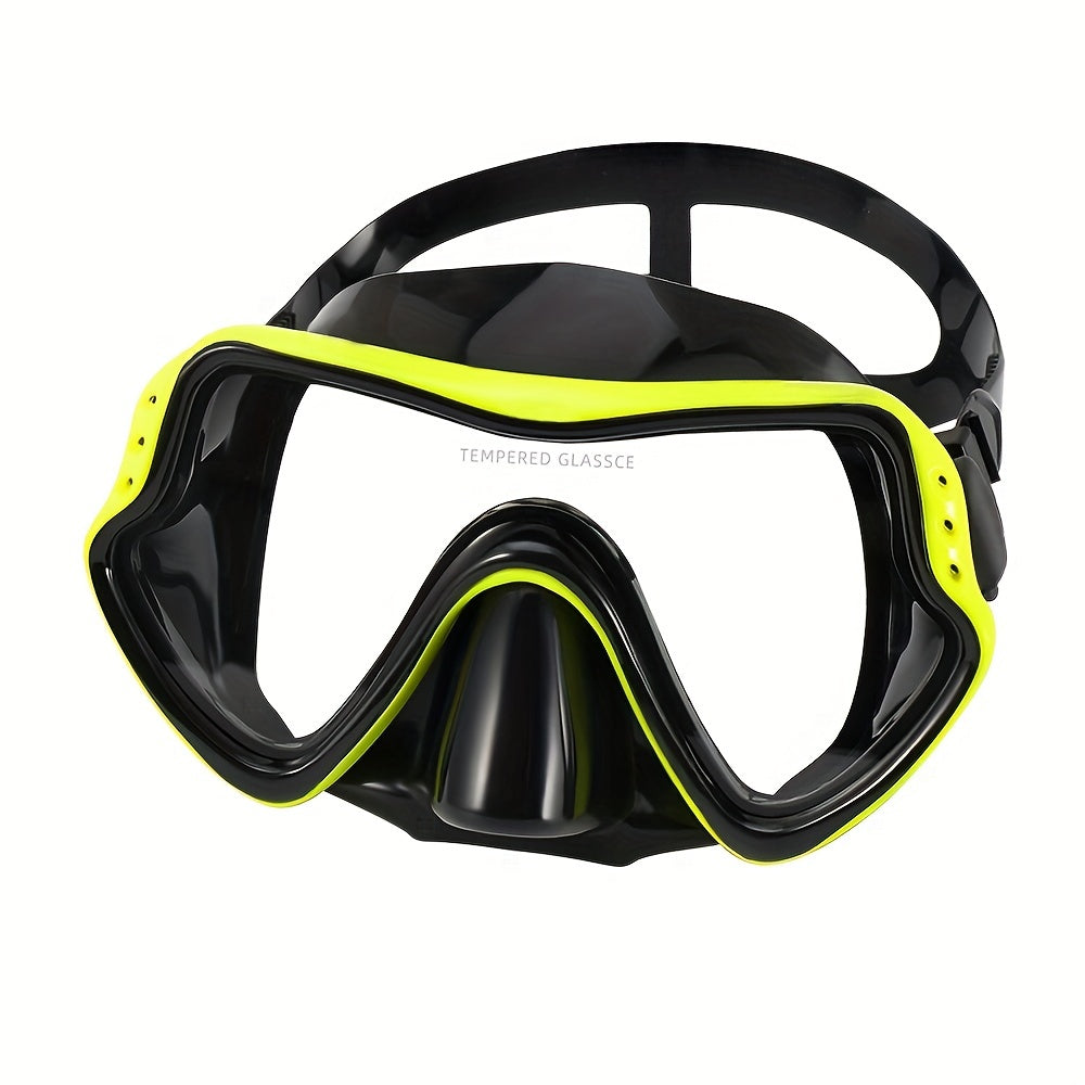 Adult Diving Goggles and Snorkel Set with Silicone Face Mask
