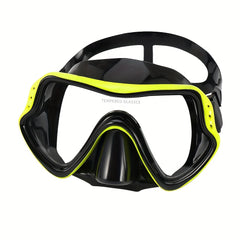 Adult Diving Goggles and Snorkel Set with Silicone Face Mask
