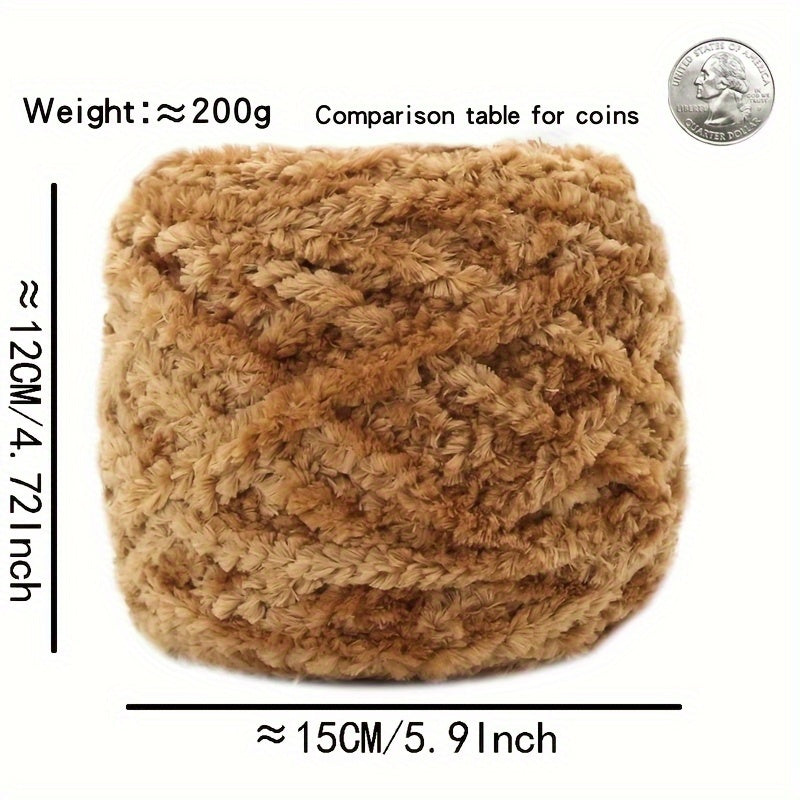 Snow Cotton Yarn 200g for Crocheting & Knitting, Anti-pilling & Anti-shed