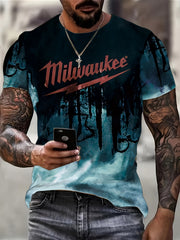 Men's 3D Graphic Print T-Shirt for Outdoor Summer Style