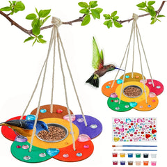 DIY Wooden Paint Kits for Outdoor Bird Feeders - Set of 2