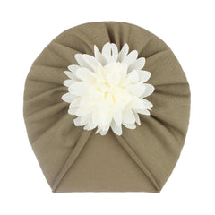 Chiffon Flower Baby Headscarf and Hat