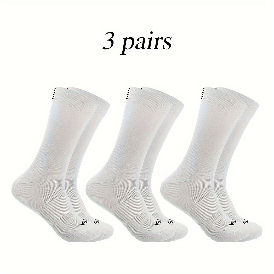 Men's Mid Crew Sport Socks Nylon Blend Breathable Socks