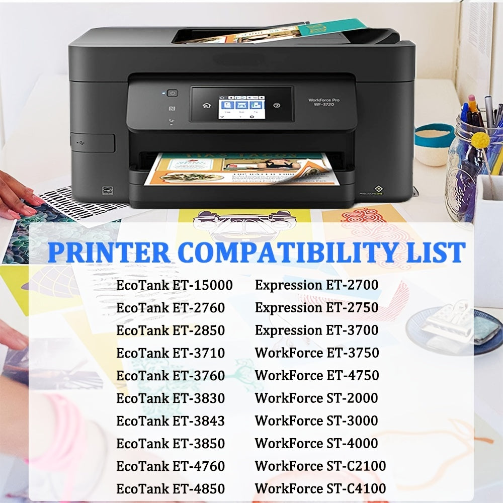 502 Ink Refill for Epson EcoTank Printers - Wide Compatibility