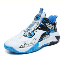 Men's High Top Basketball Shoes Non Slip Shock Absorbing Sneakers