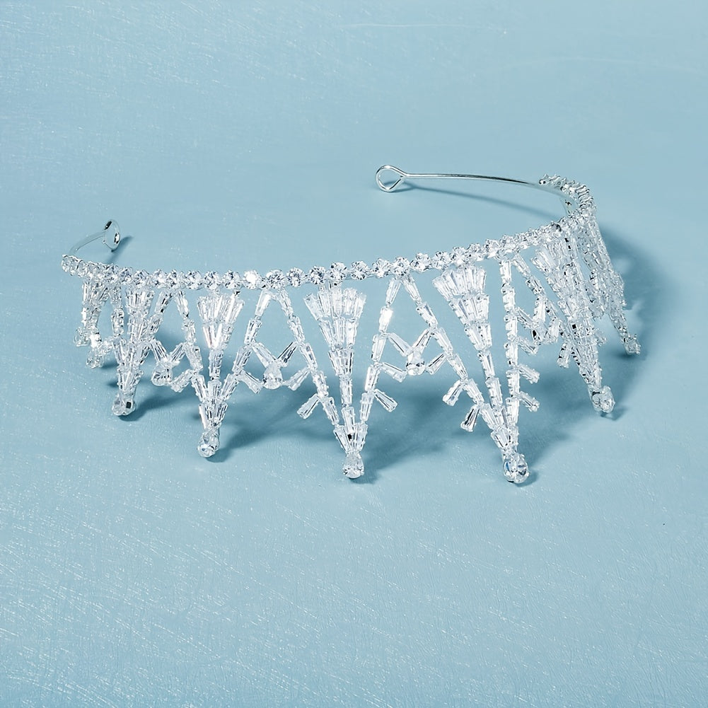 Rhinestone Crown Hairband Headband Party Favor Princess Tiara Wedding Cosplay