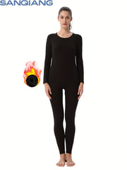 Women's Thermal Underwear Set Lightweight Top & Bottom Long Johns Set
