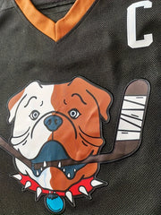 Men's Dog Pattern Long Sleeve Ice Hockey Jersey