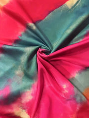 Colorful Stripe Print Crop Top & Wide Leg Pants 2 Piece Set
