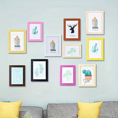 Newborn Photo Frame Pendulum Wall 5 6 7 8 10 16 A4 Picture Frame Solid Wood