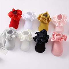 Lace Socks Baby Non slip Princess Socks Soft Cotton Baby Accessories