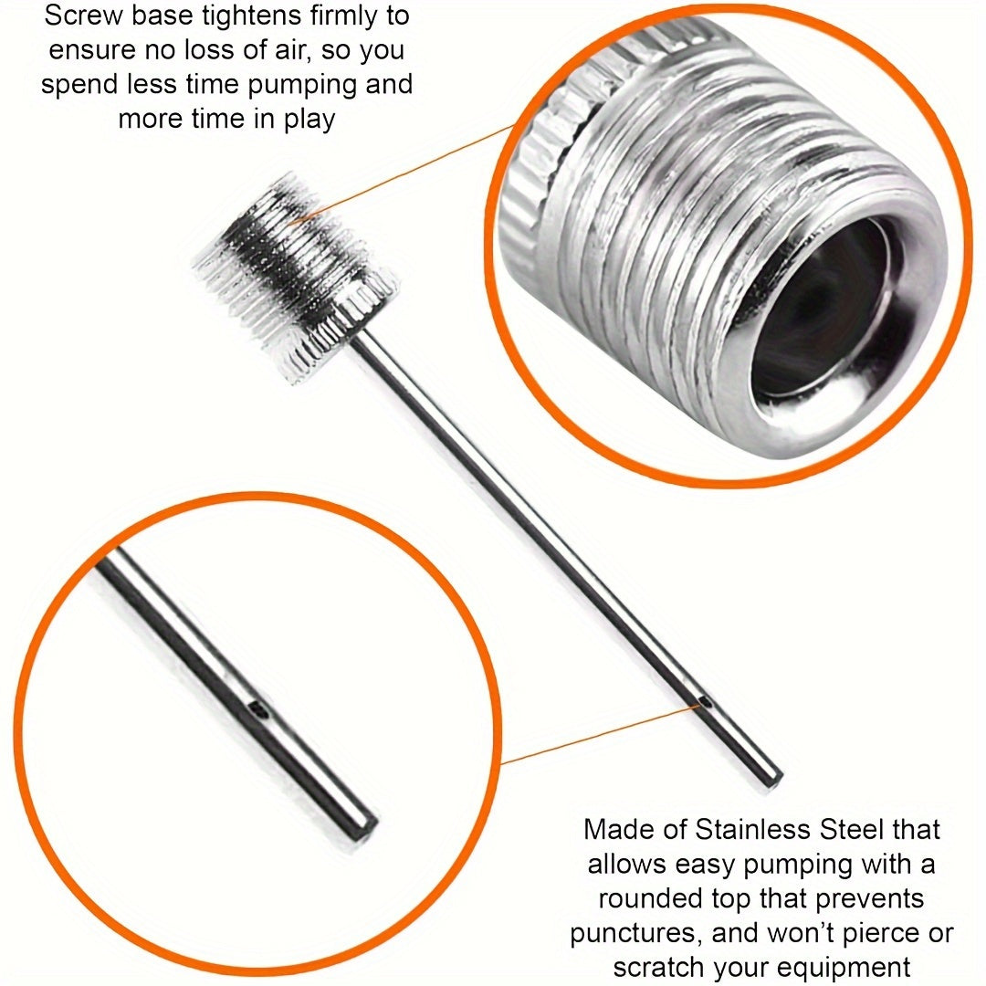 30pcs Ball Pump Inflation Needle Stainless Steel Air Pump Needles