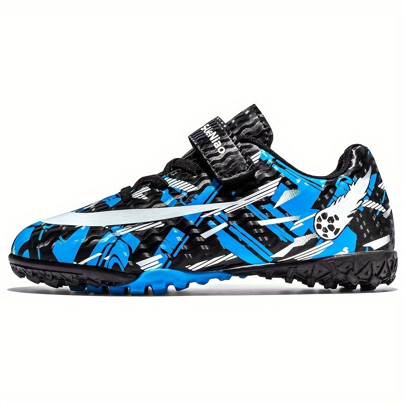Boys' Anti-slip Turf Football Boots No Tie TF Soccer Cleats